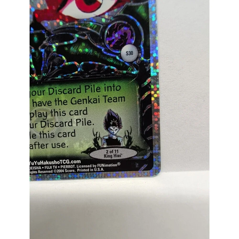 YuYu Hakusho TCG Challenge of Wills S30 (King Hiei Promo #2/11) Secret Rare Foil